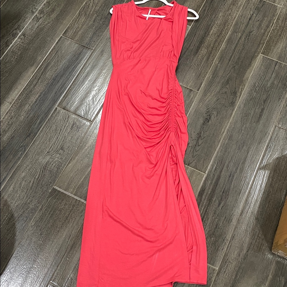 Free People Backless Coral Dress